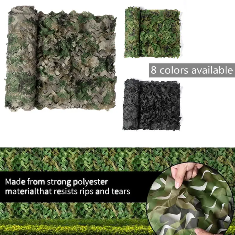 1.5*2 Outdoor Military Camouflage Nets for hunting WoodlandDigital Camo netting fabric Camping Sun ShelterTent Shade sun shelter