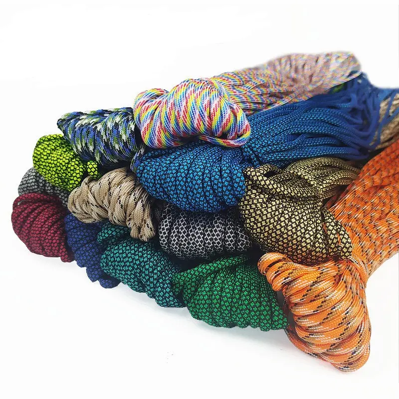 100 Meters Dia.4mm 7 stand Cores Paracord for Survival Parachute Cord Lanyard Camping Climbing Camping Rope Hiking Clothesline
