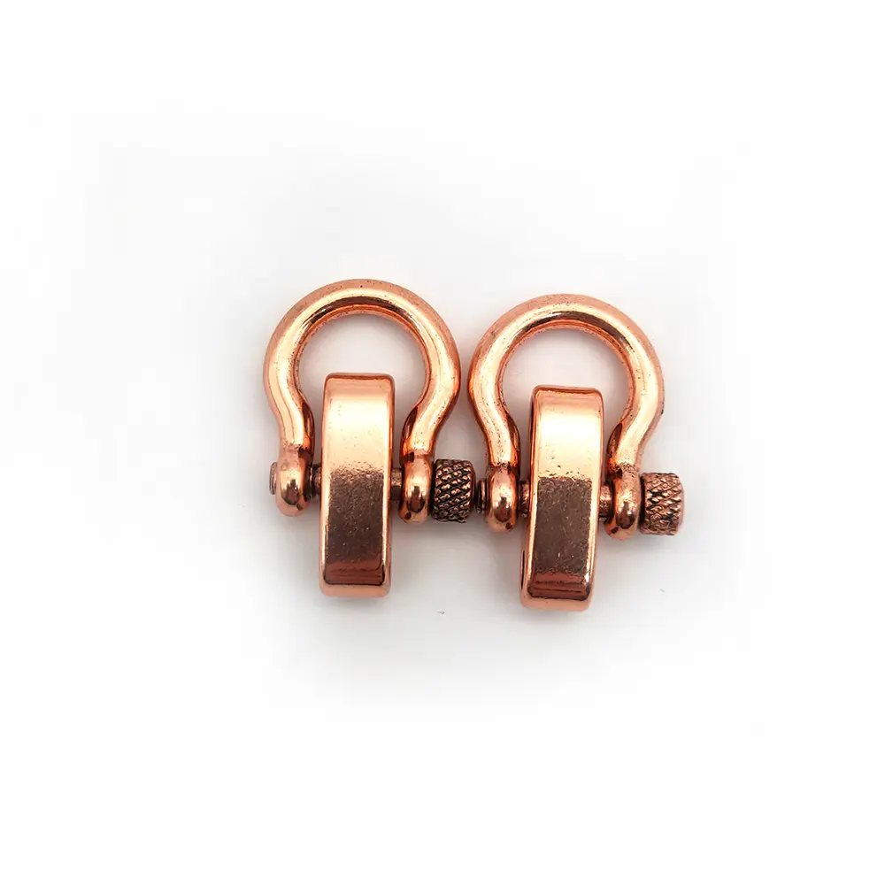 2pcs High quality Alloy Adjustable Small O Shape Anchor Shackle Outdoor Survival Rope Paracord Bracelet Buckle For Outdoor Sport