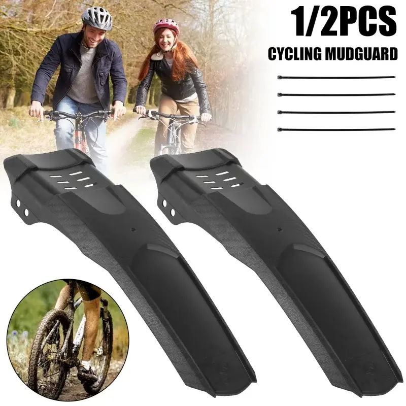 1/2 Pcs Mountain MTB Bicycle Fenders 29cm Front/Rear Widened  Tires Mudguard Universal Mud Flaps Cycling Accessory