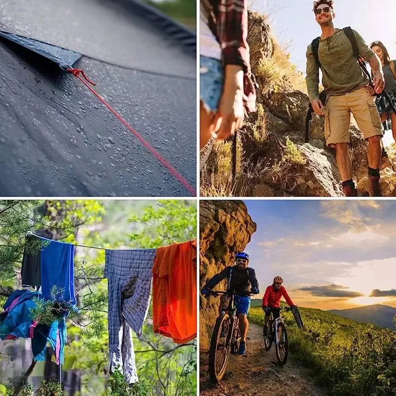Reflective Paracord 550 Military 7 Strand Rope Tactical Parachute Cord Camping Tent Rope Warning Line Lanyard DIY Bracelet
