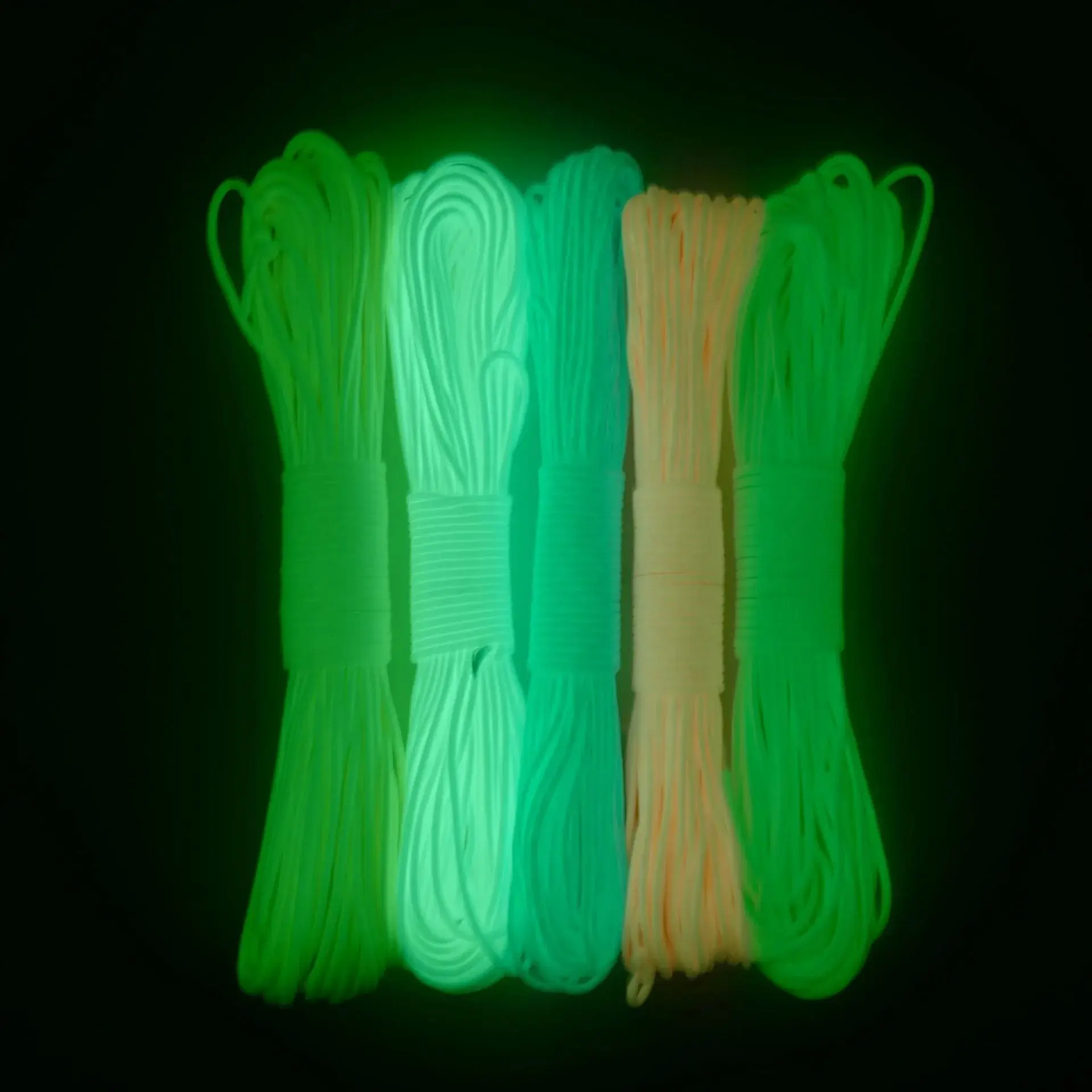 Luminous Rope 9 Strands 4mm Paracord Nylon 550 Tent Cord Glow Parachute Outdoor Bundle Lanyard Camping Survival EDC