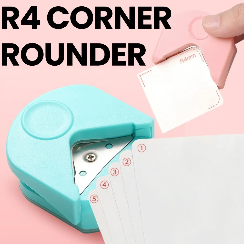R4 Corner Rounder Portable Paper Photo Trimming and Punching Machine for Cutting Scrapbook Photos DIY Craft Scrapbooking Tools