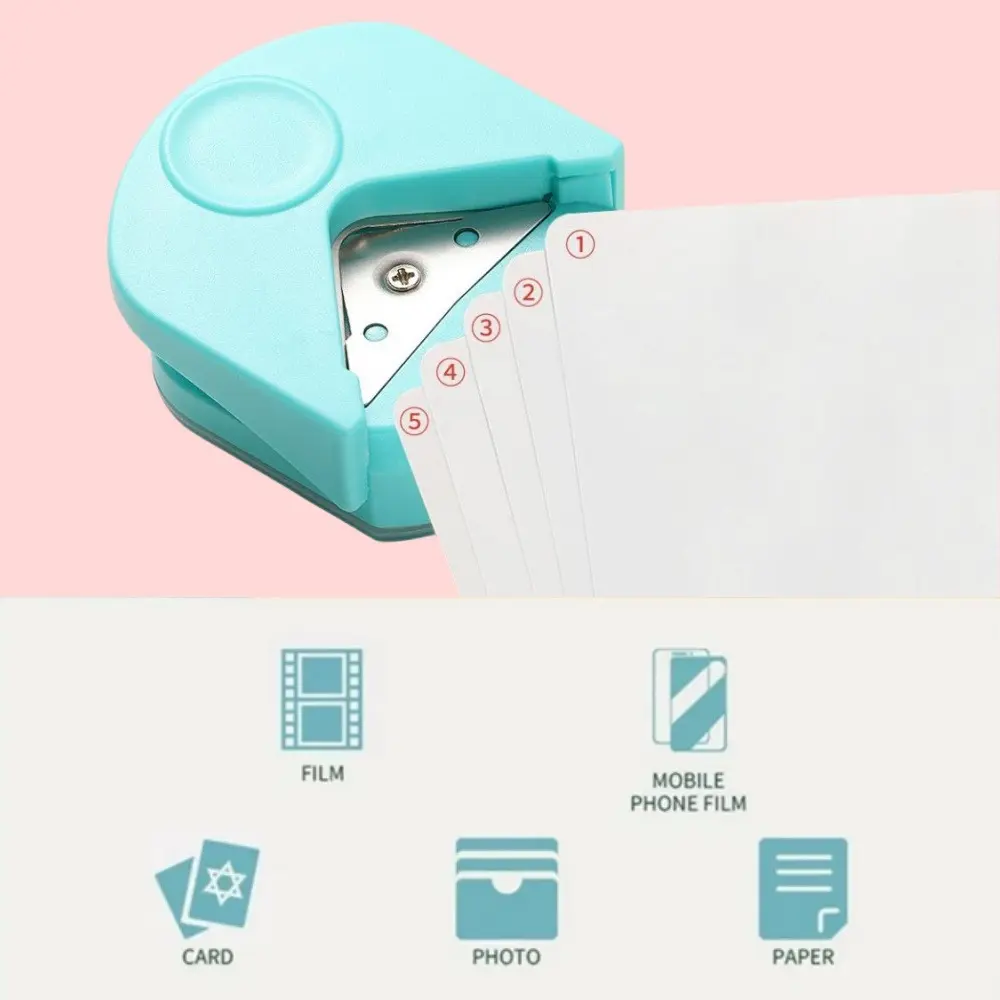 R4 Corner Rounder Portable Paper Photo Trimming and Punching Machine for Cutting Scrapbook Photos DIY Craft Scrapbooking Tools
