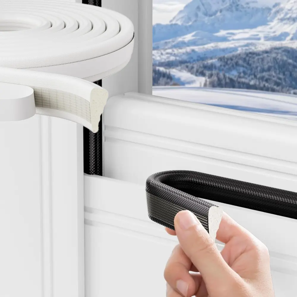2M Window Seal Strip Foam Sound Insulation Door Bottom Windproof Strip Door Window Gap Insect Proof Acoustic Foam Filler Strip
