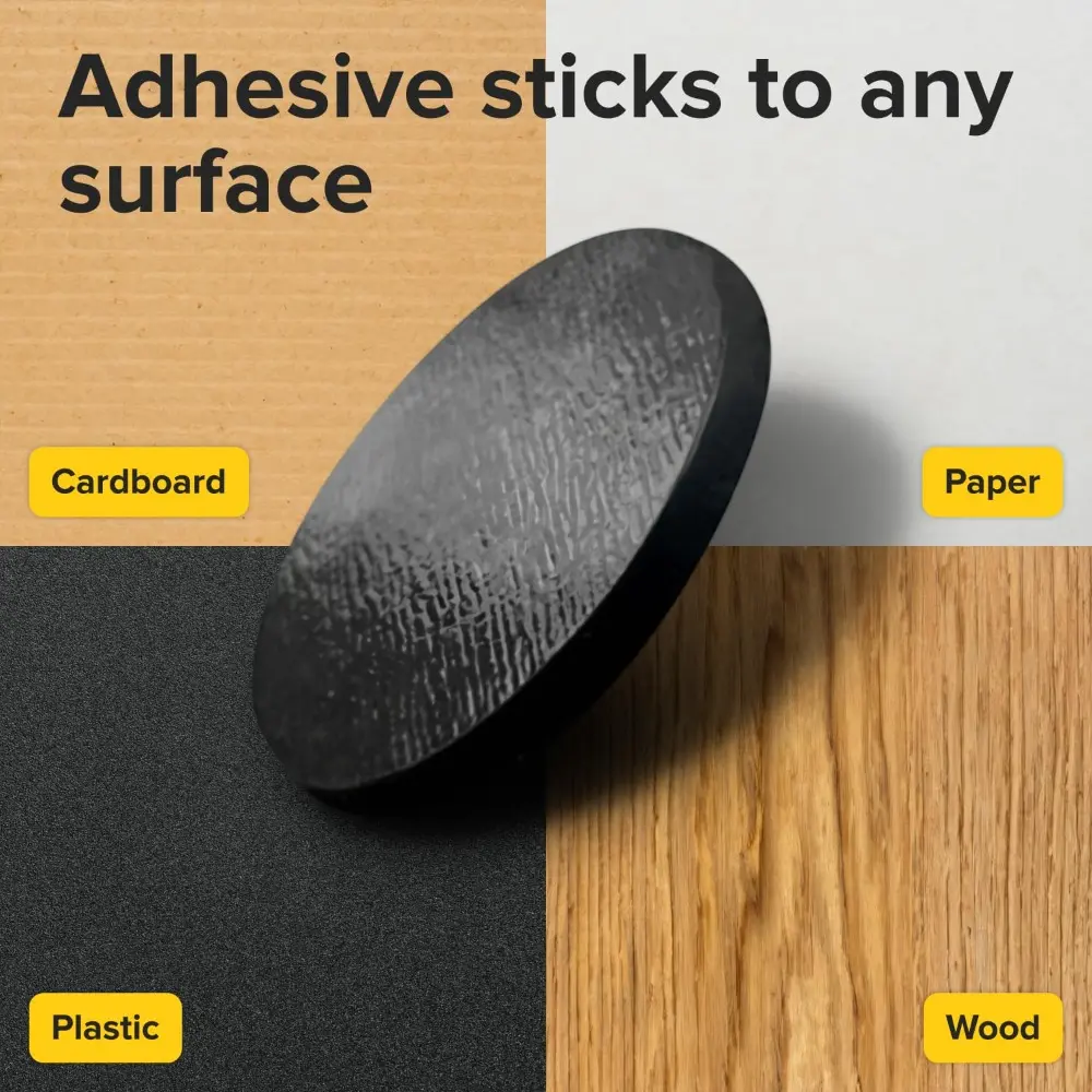100pcs Magnetic Sheets Self Adhesive Household Office Soft Rubber Magnet Sheets Square and Round DIY Decoration Fridge Magnet