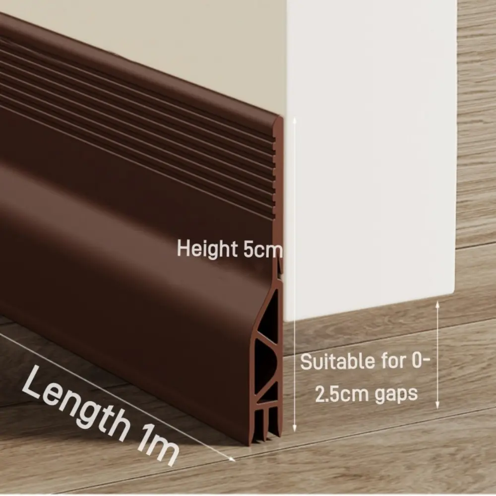 Door Gap Sealing Strip TPE Soundproof Windproof Door Bottom Water Barrier Strip Self Adhesive Door Bottom Special Filling Strip