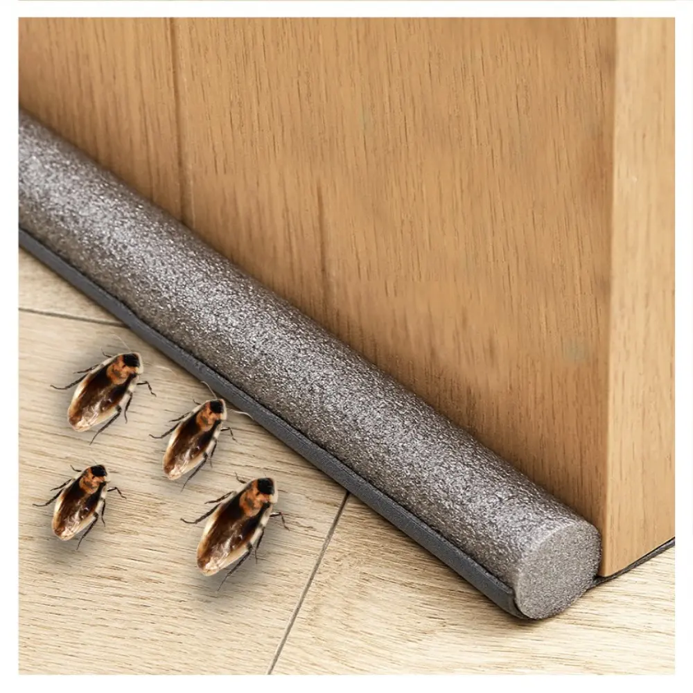 93cm Door Bottom Gap Sealing Strip Windproof Insect Proof Soundproof Noise Reducing Windproof Washable Foam Cotton Sealing Strip