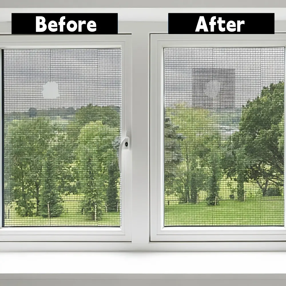 5x200cm Window Screen Repair Tape Window Screen Holes Repairing Tapes Self-adhesive Waterproof Window Anti-Insect Mosquito Mesh