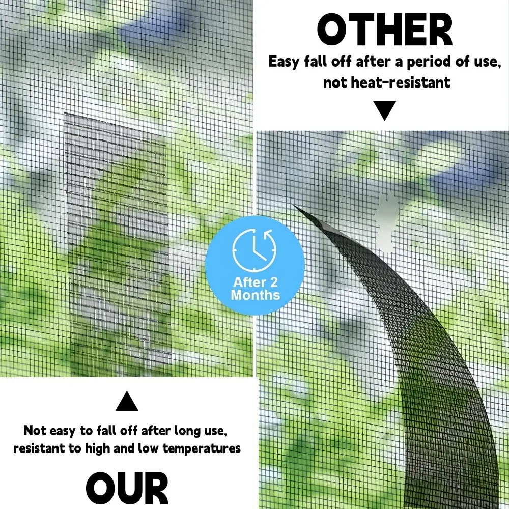 5x200cm Window Screen Repair Tape Window Screen Holes Repairing Tapes Self-adhesive Waterproof Window Anti-Insect Mosquito Mesh