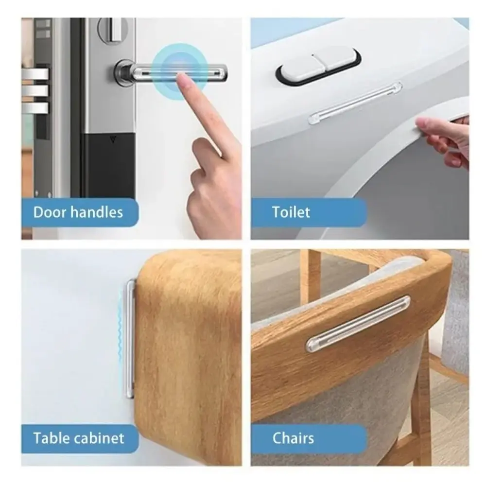 Silicone Self Adhesive Furniture Pads Crib Bumper Pads  Refrigerator Anti-collision Strip Wall Protector Door Stopper Silencer