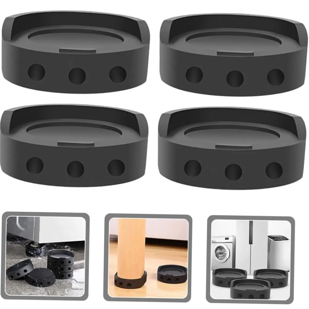 Washing Machine Feet Pads Anti Vibration Rubber Leg Mat Reduce Noise Anti Slip for Refrigerator Dryer Furniture Floor Protector
