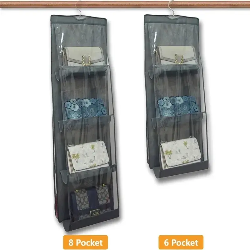 1pcs Handbag Hanging Organizer Hanging PurseOrganizer for Closet Organizers Bag StorageHanger Oxford Cloth Closet Bag Organizer