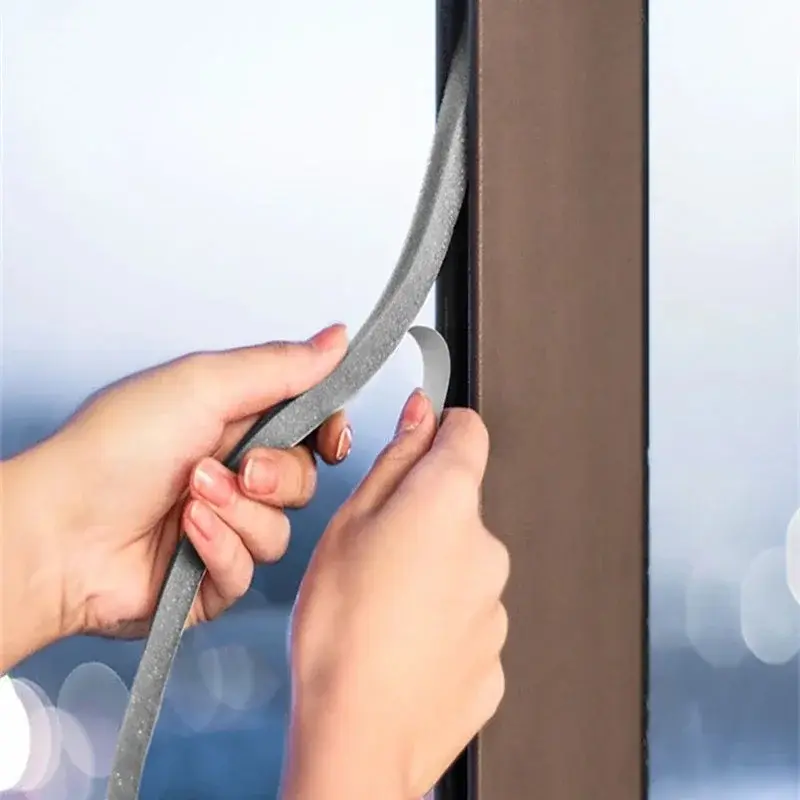 4/2m Foam Window Sealing Strips Windproof Soundproof Self-adhesive Door Weather Stripping Dustproof Door Seam Sealing Tape