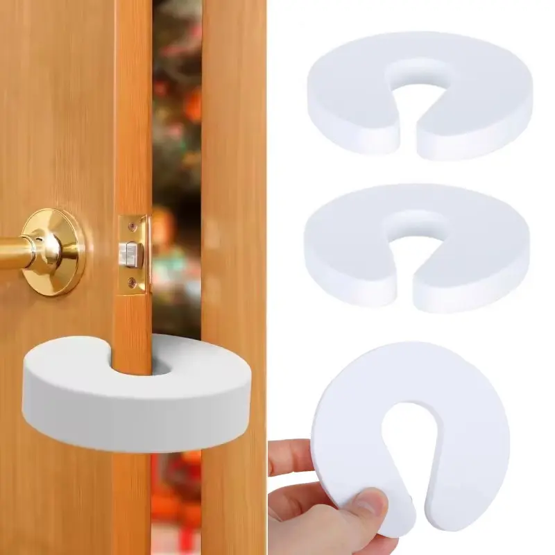 Door Stoppers EVA Kids Protection C Shape Anti Pinch Door Stopper Baby Safety Protect Door Stop Soft Foam Door Clip