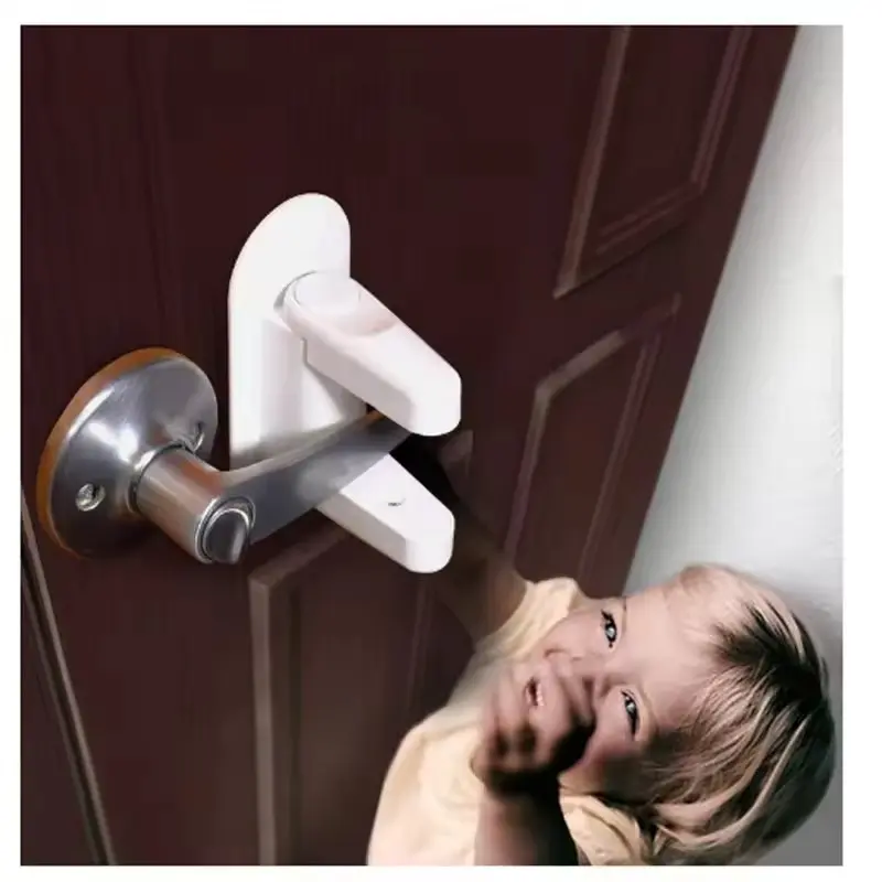 Universal Child Safe Door Security Latch Cabinet Lock Self Adhesive Window Door Handle Lock for Window Door Cabinet