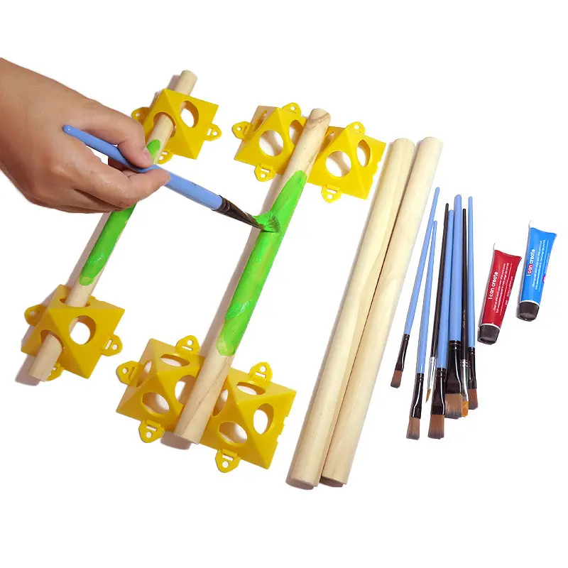 10Pcs Pyramid Stands Painter's Painting Stands Mini Cone Paint Stands for Canvas and Door Risers Support Painting Pyramids
