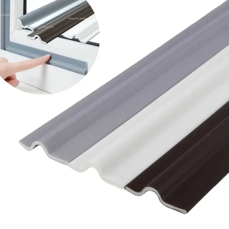 Self Adhesive Window Door Seal Strip Weather Windproof Soundproof Acoustic Foam Sliding Door Windows Cotton Seal Door Gap Filler