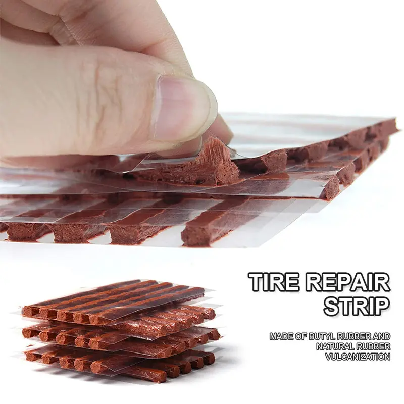 Tubeless Tire Repair Strips Car Motorcycle Bike Tyre Puncture Repairing Plug Seal Tools Rubber Strip Tires Repair Tool
