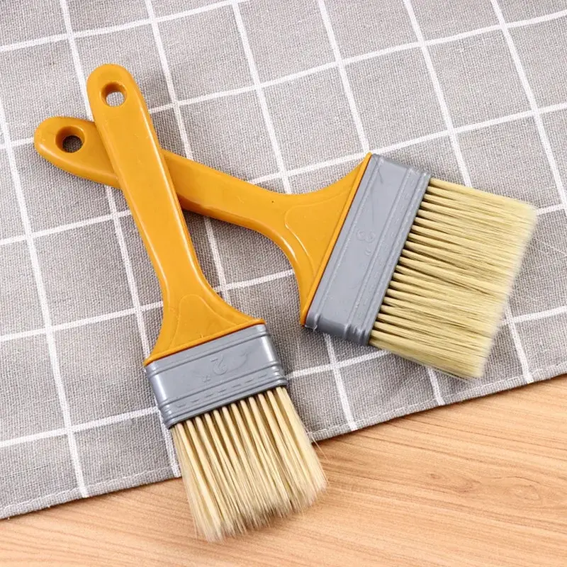 5PCS Plastic Handle Paint Brushes 1/2/3/4/5 Inch for Wall and Furniture Paint Tool Set Painting Brushes Artist Paint Brushes