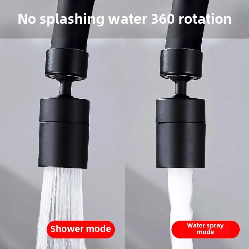 Universal 360° Rotate Kitchen Faucet Extender 2 Mode Adjustable Aerator Splash Filter Kitchen Washbasin Faucet Bubbler Nozzle