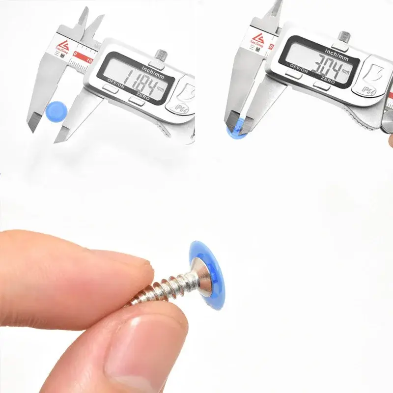 100pcs/bag Self-tapping Screws Decor Cover Plastic Nuts Bolts Covers Exterior Protective Caps Furniture Hardware Decor Cover