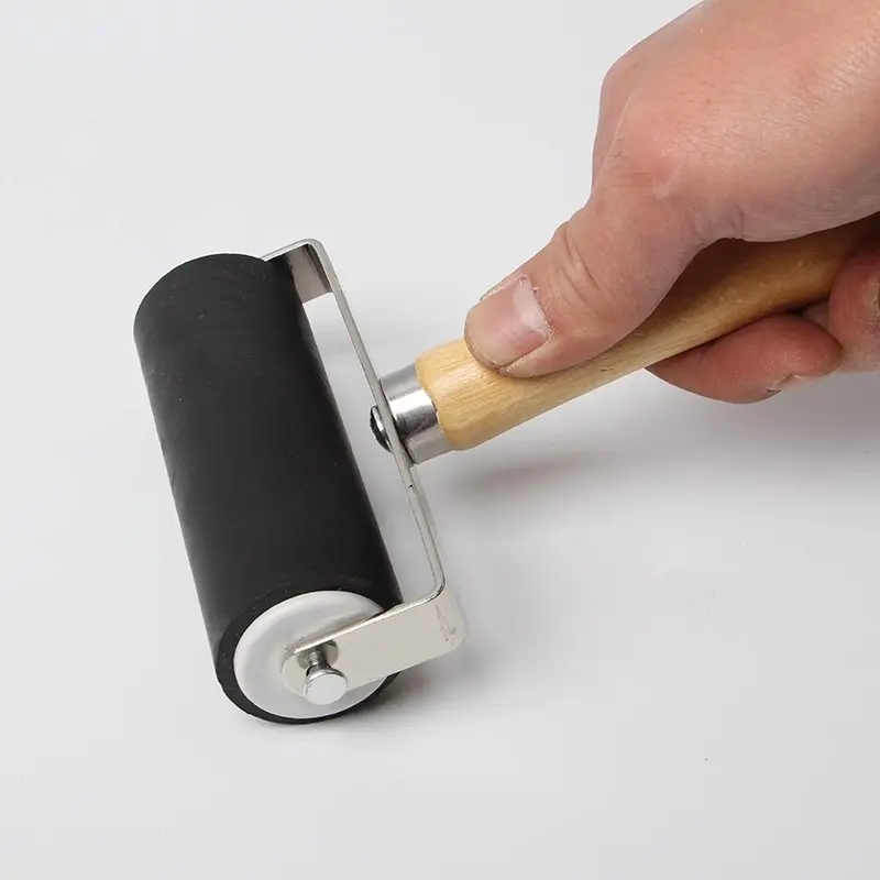 Professiona Rubber Roller Hard Print Ink Painting Roller Stamping Construction Tool Art Craft Paint Decorating Students Tool