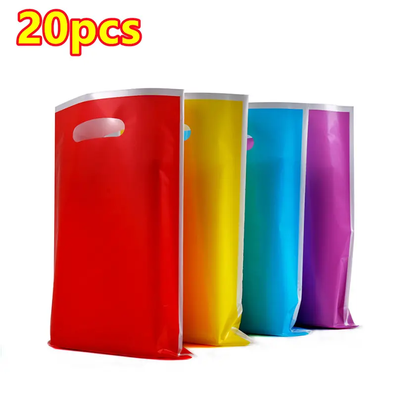 20pcs/lot Birthday Party Gift Bag Plastic Children's Candy Gift Box  Boy Girl Kids Birthday Party Favors  Supplies Decor