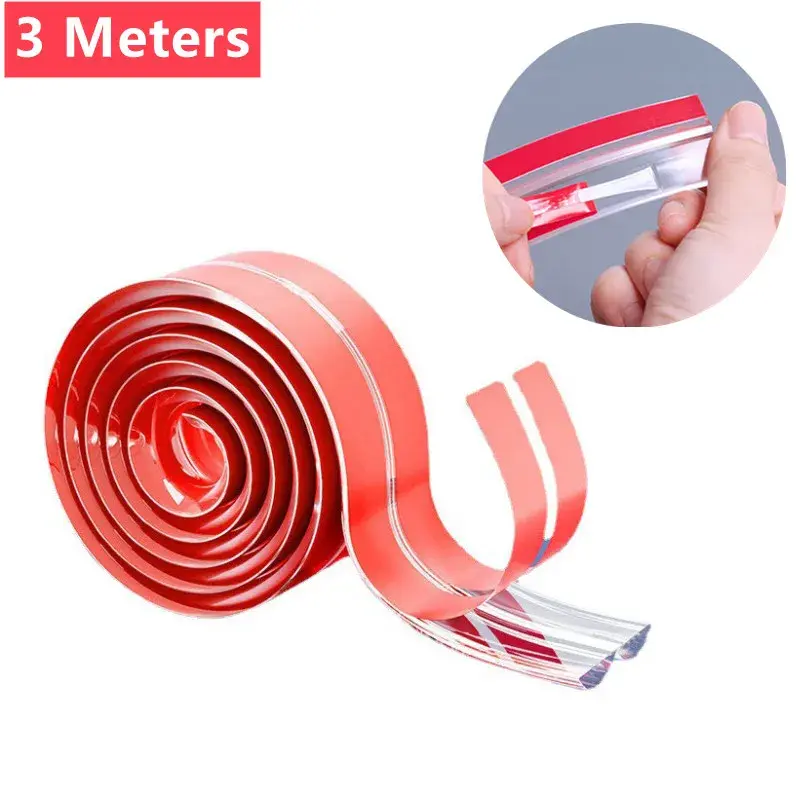 3 Meters Transparent PVC Baby Protection Strip with Double-Sided Tape Anti-Bumb Kids Safety Furniture Guard Corner Protectors