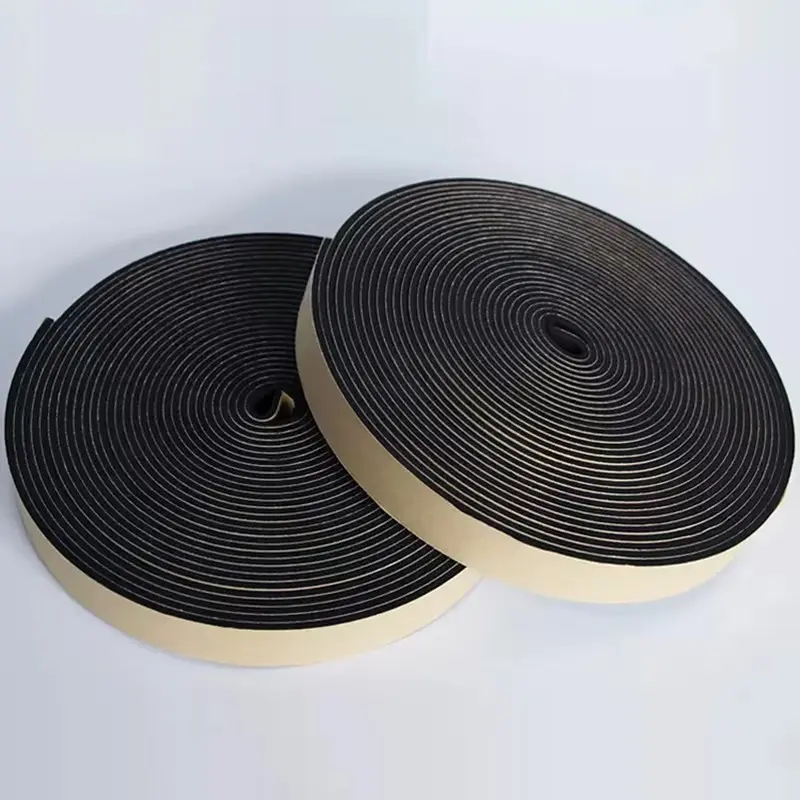 New 2-10M Foam Strip Strong Backing Adhesive Self-Adhesive Sponge Strip Sound Insulation Anti-Collision Sealing Rubber Strip