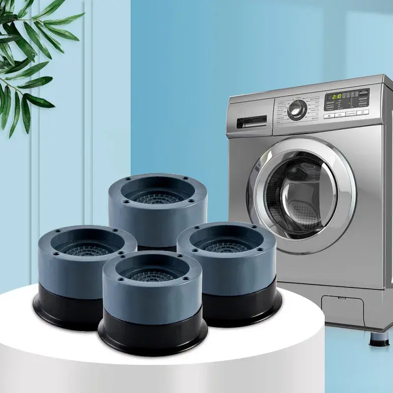 4/8Pcs Washing Machine Anti Vibration Pads  Universal Dryer Non Slip Shock Noise Cancelling Mats Refrigerator BaseFixed Foot Pad