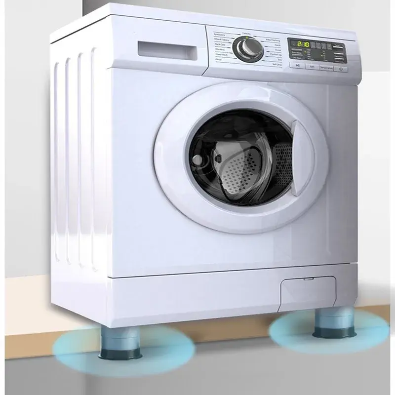 4/8Pcs Washing Machine Anti Vibration Pads  Universal Dryer Non Slip Shock Noise Cancelling Mats Refrigerator BaseFixed Foot Pad