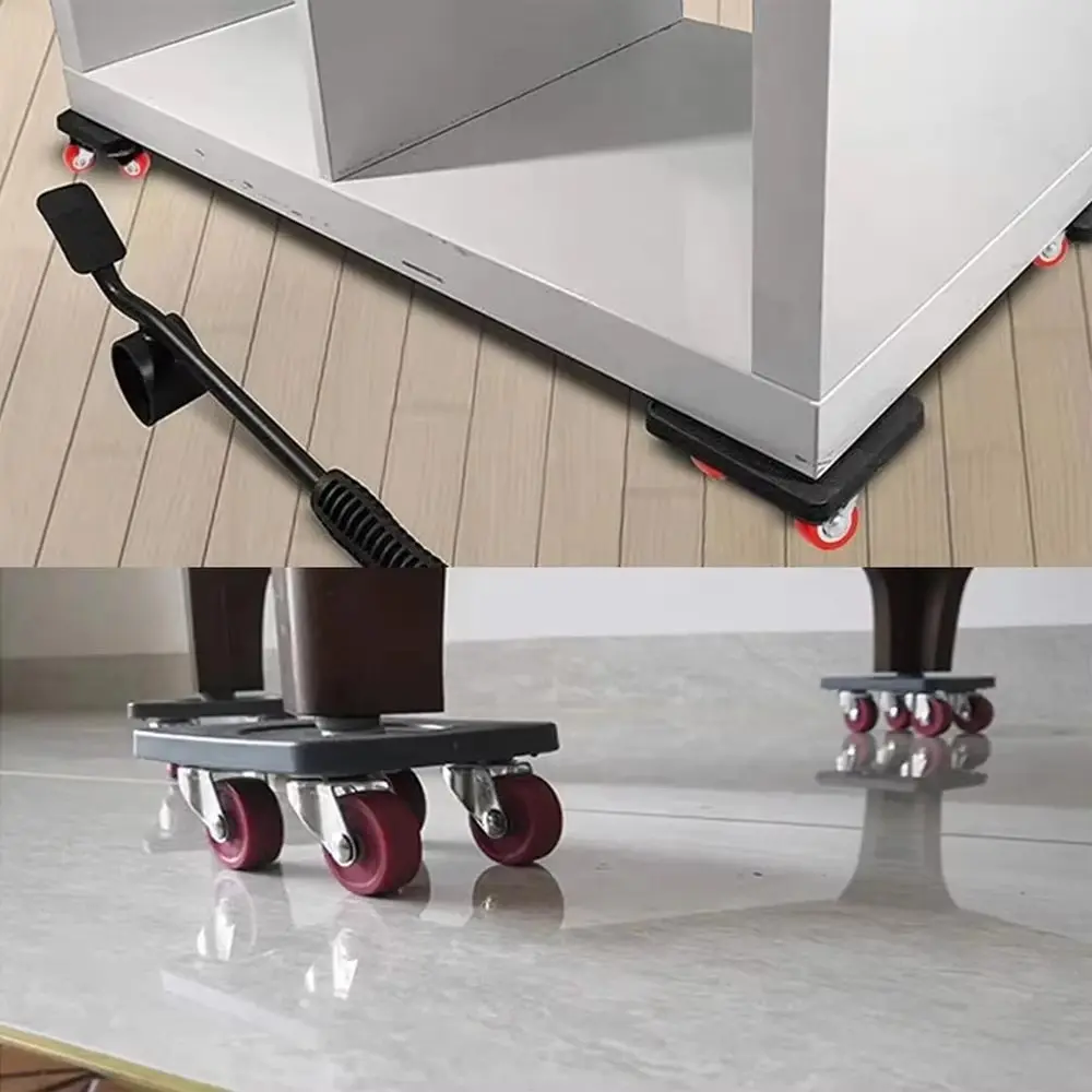 New Heavy Duty Furniture Lifter Transport Mover Lifter Slides Wheel Easy Furniture Mover Tool Set Wheel Roller Bar Hand Tools