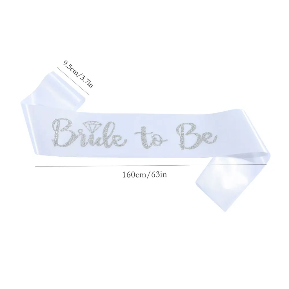 1 Piece Bride To Be Sash Bride Satin Sash Favor Gifts for Girls Hen Night Bachelorette Wedding Party Decorations Supplies