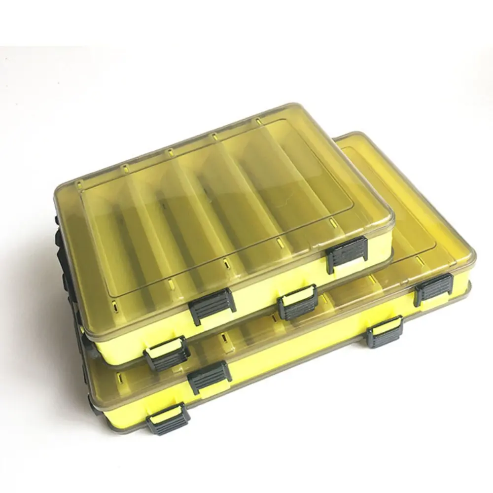 Double Sided Portable Lure Hook Boxes Compartment Fishing Tackle Box Lure Baits Container Storage Case Fishing Gear Accessories