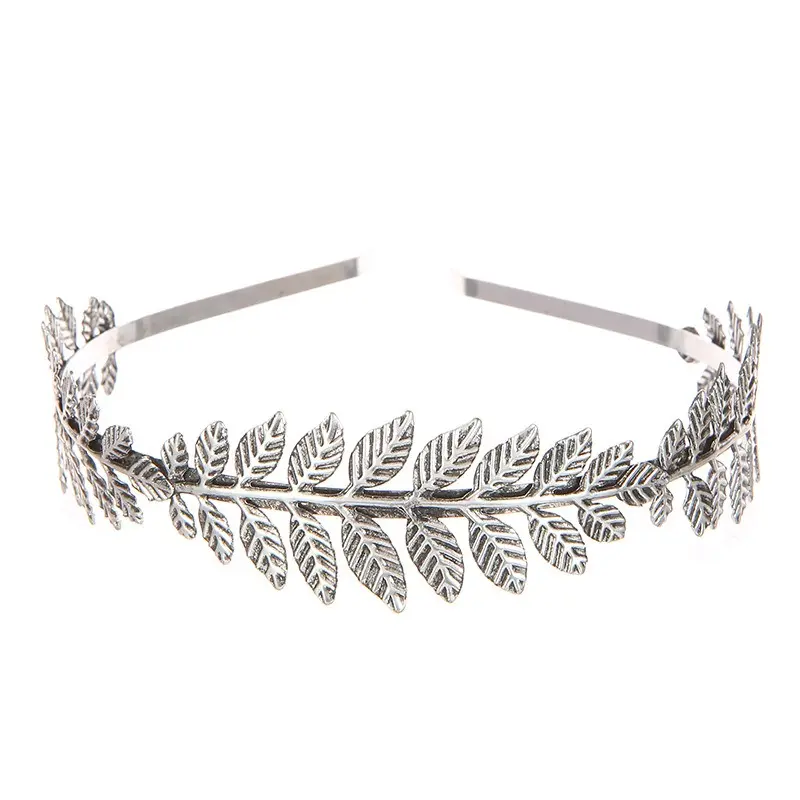 Gold Silver Olive Leaf Headband Headpiece Crown Tiara Headdress Goddess Greek Head Jewelry Bride Wedding Hair Accessories Gifts