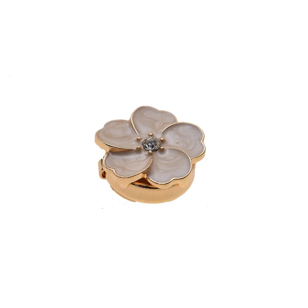1 Piece Button Cover Cufflink Colorful Flower Diamond Button Covers for Women Blouses Dress Tux Shirt Wedding Formal Accessories
