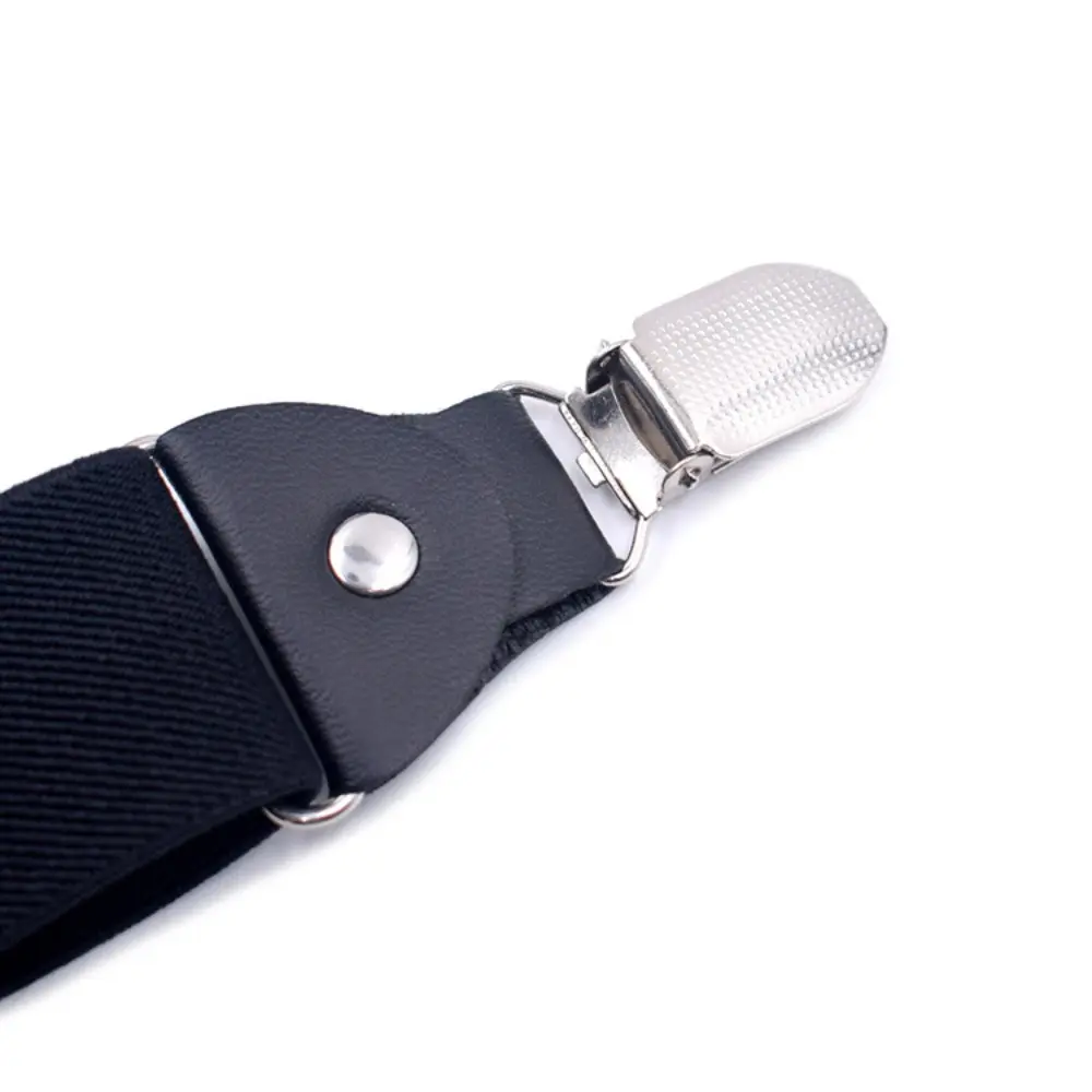 Suspenders for Men Women Fashion 3.5cm X-Back 4 Clips Adjustable Elastic Shirt Trouser Braces Strap Belts Gifts for Dad Husband