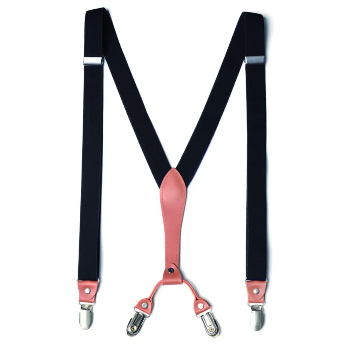 Suspenders for Men Women Wedding Party Event, 2.5cm Wide Y-Back 4 Clips, Adjustable Elastic Trouser Braces, Father's Day Gift