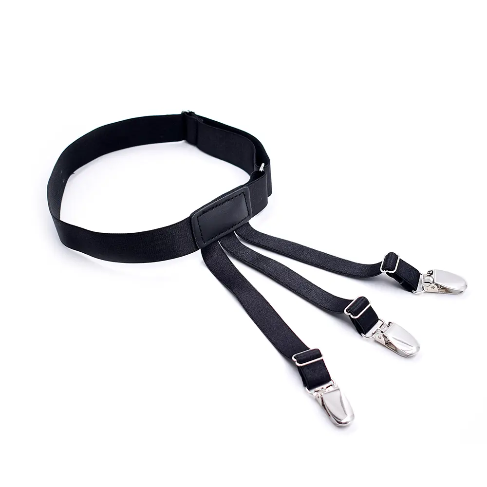 Men's Shirt Stays Garters Belt Adjustable Elastic Shirt Holder Straps Keep Shirt Tucked In Non-Slip Shirt Tuckers Leg Suspenders