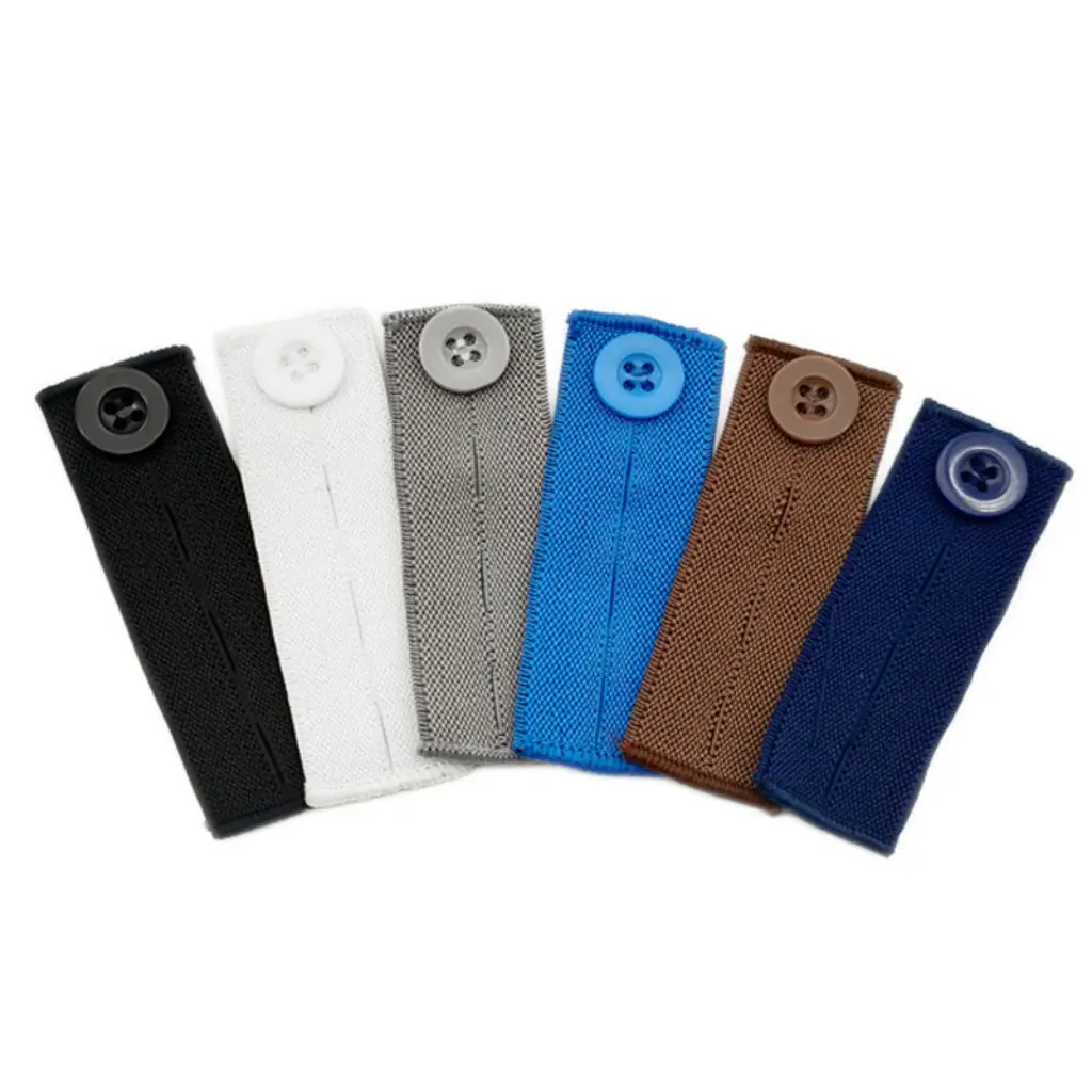 5pcs/lot Elastic Waist Extenders Adjustable Waistband Expanders for Women Men Jeans Pants Button Extender