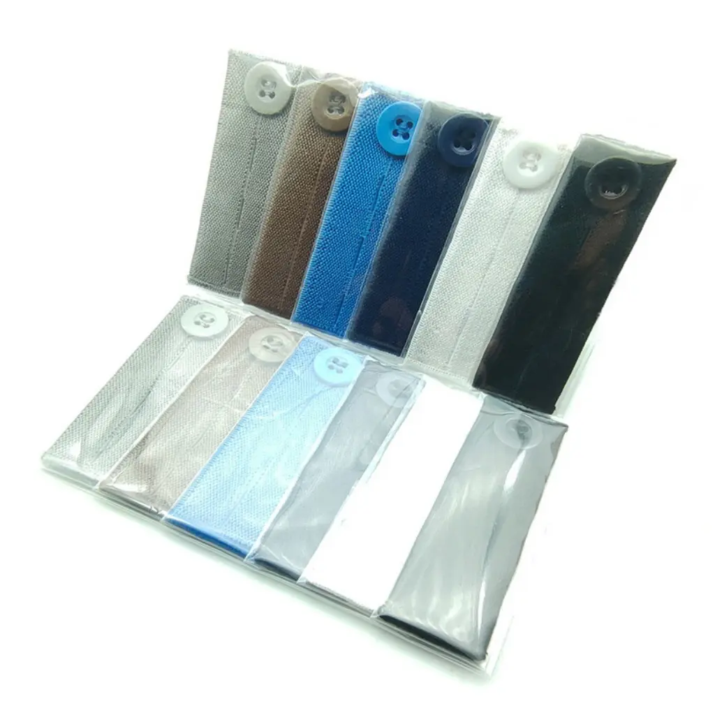 5pcs/lot Elastic Waist Extenders Adjustable Waistband Expanders for Women Men Jeans Pants Button Extender