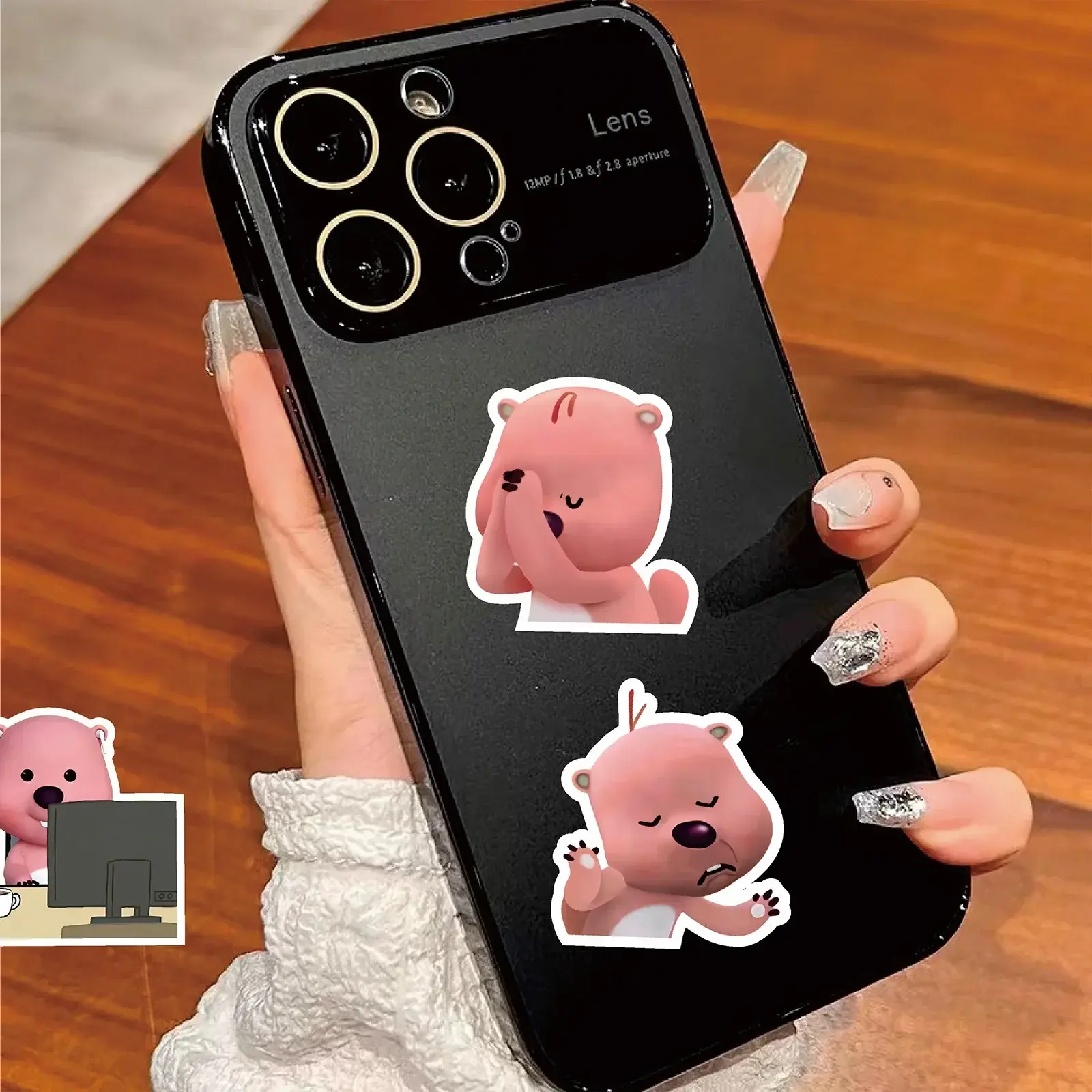 100PCS Cute Loopy Stickers Anime Diary Decal DIY Cartoon Skateboard Laptop Motorcycle Waterproof Cool Sticker Pack Kids Toy