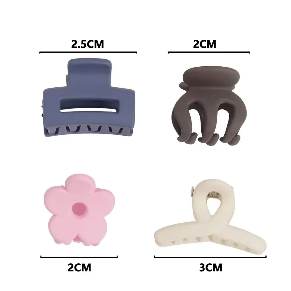 Korean Mixed Hair Mini Small Grab Clip Matte Milk Coffee Color Girl Bangs Cute Hairpin Small Grab Clip Side Hair Clip Hair Acces