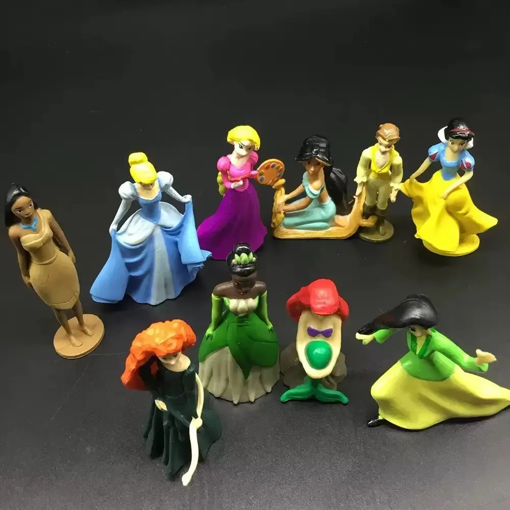 New Anime Disney Princess Girl Doll Model Creative Home Micro Landscape Decoration originality girlish heart  Small Ornament