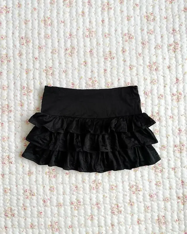Hotsweet Spice Girls Mini Short Skirts Design Y2k Spot Printing Bow Kawaii Cute Vintage Harajuku Hottie High Street Fashionable
