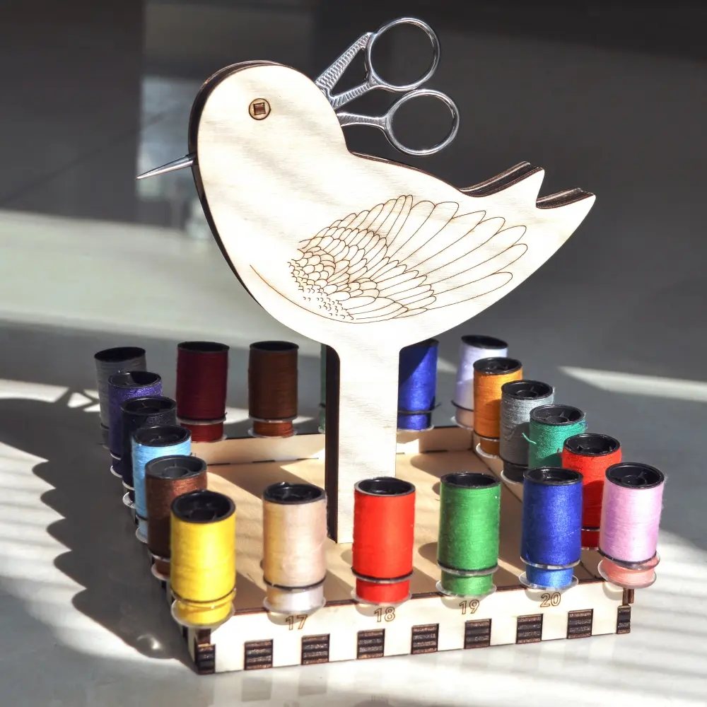 Wooden Yarn Holder Spinning Knitting Tools Storage Rack Wool Ball Maker Sewing Thread Spool Wool Ball Winder Stand Tool