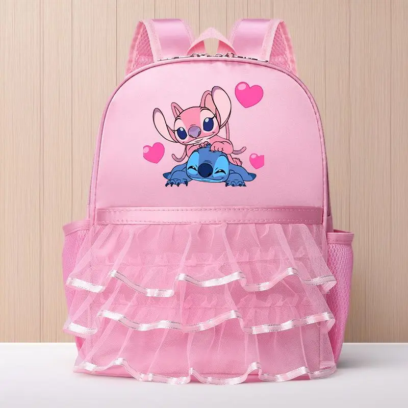 Lilo Stitch Children Ballet Bag for Girl Ballerina Dance Kids Pink Dancing Backpack Girls