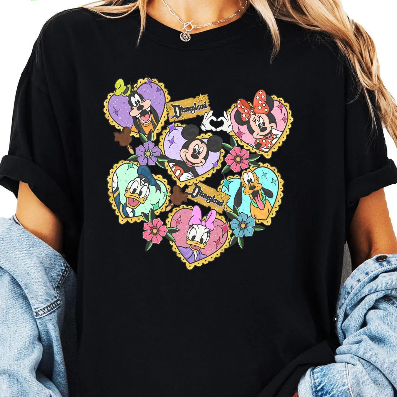 Mickey Mouse Donald Duck Boy Girl Summer T-Shirt Family Parent-Child Casual Oversized Loose Comfortable Short Sleeve Men Women
