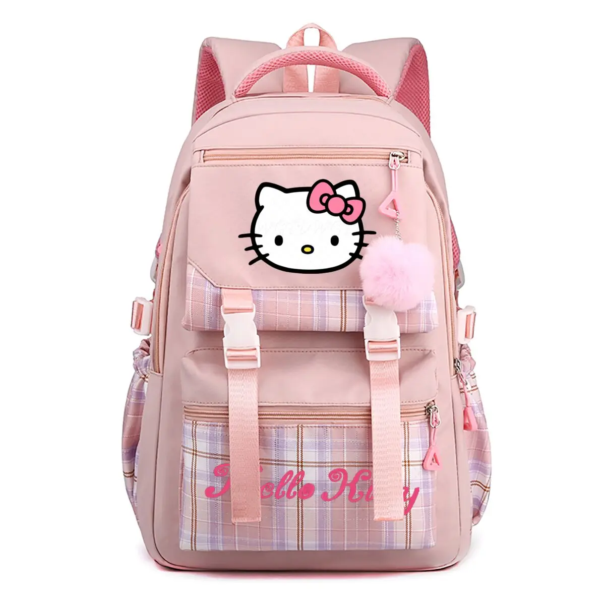 Cute Hello Kitty Schoolbags Teeneger Student School Backpack Women Girls Ruckpacks Casual Trendy Lager Capacity Book Bags Gifts